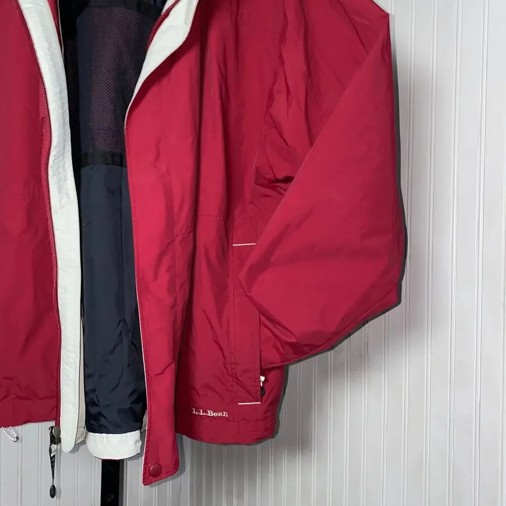 Vintage L.L. Bean Men'x XL Red Utility‎ Outerwear Jacket
